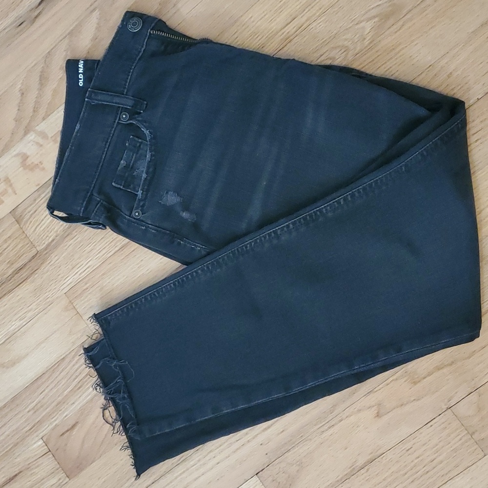 Old Navy, Mid-Rise Boyfriend fit, size 2.  Black.